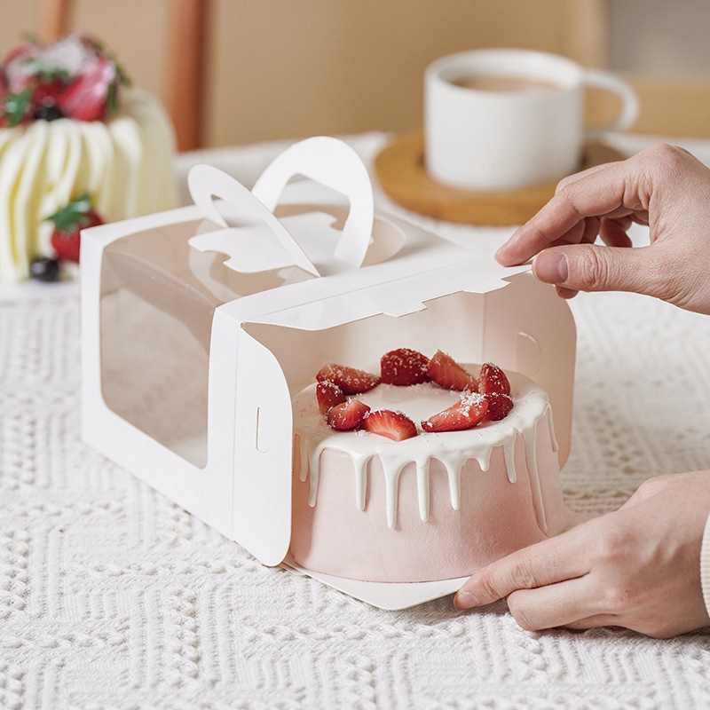 Wedding Cake Supply - 10Pcs Cake Box with Clear Window