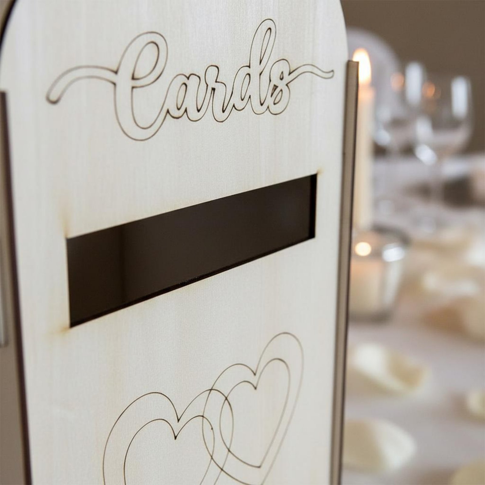 Wedding Card Box - Wooden Wedding Card Box Laser Cut