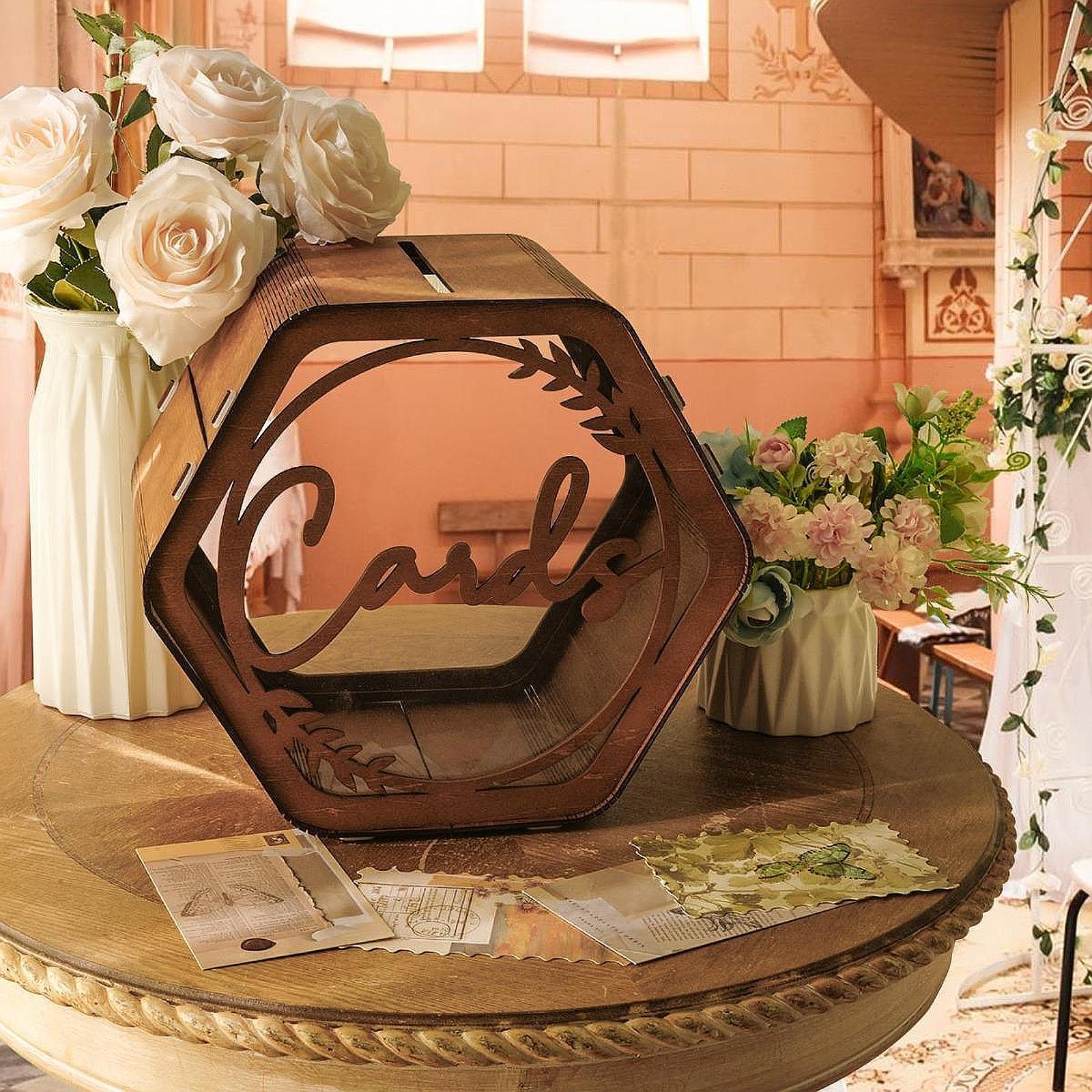 Wedding Card Box with Slot Dec - đánh giá và giá Wedding Card Box