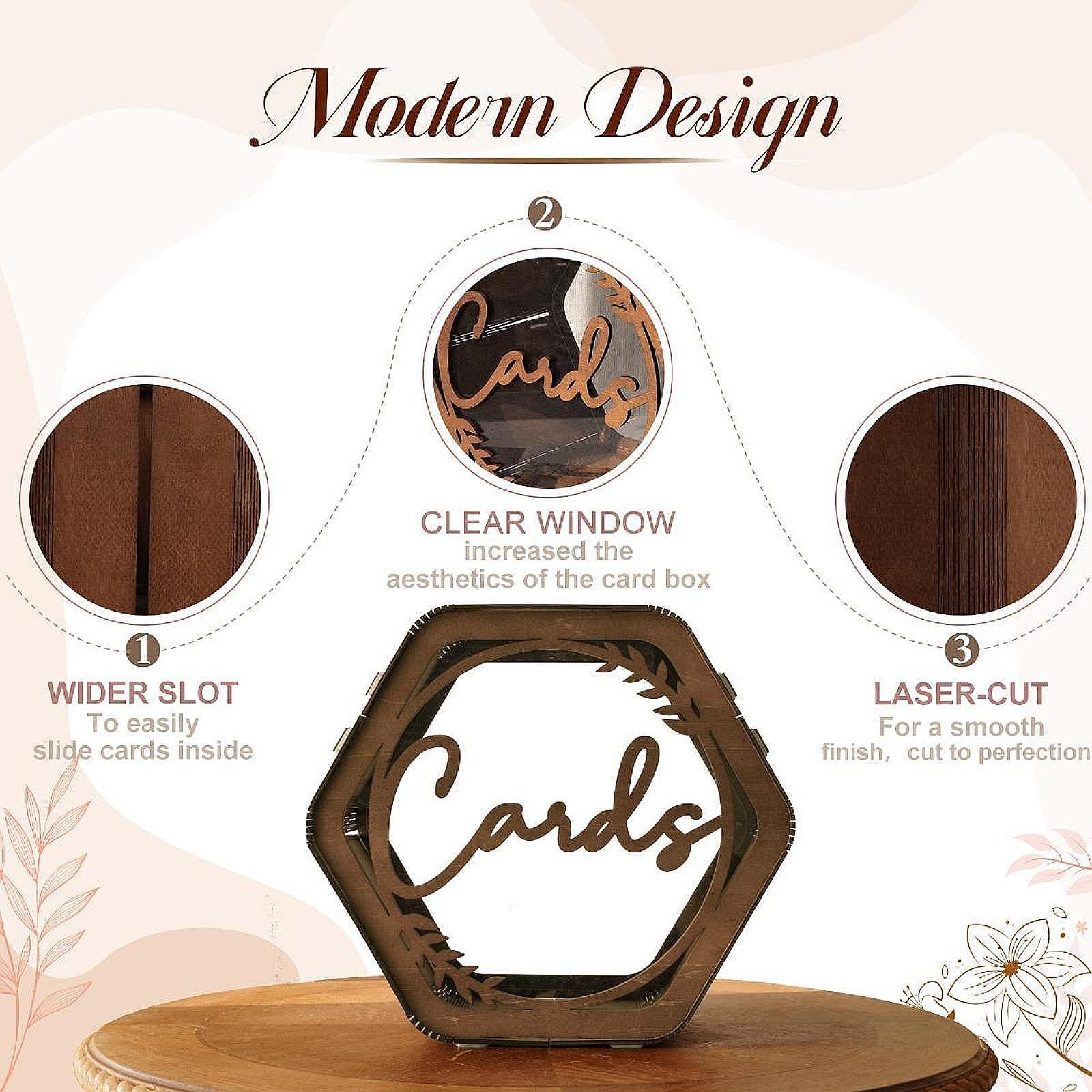 Wedding Card Box with Slot Dec - đánh giá và giá Wedding Card Box