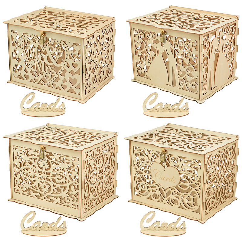 30X24X21cm Tự Làm Quà Cưới Thẻ - đánh giá và giá Wedding Card Box