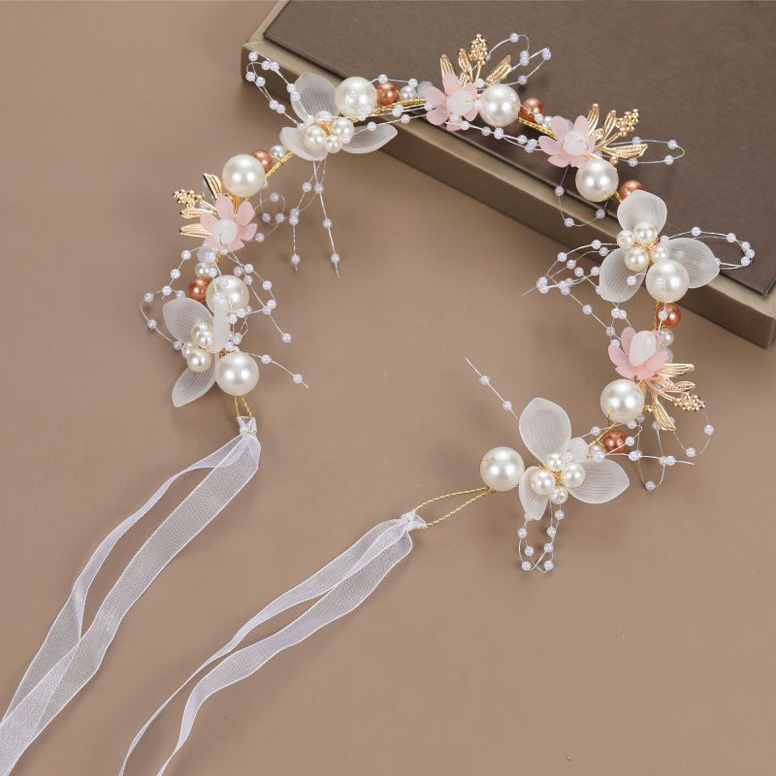 Pearls flower Headband Bridal  - đánh giá và giá Wedding Arch Flower