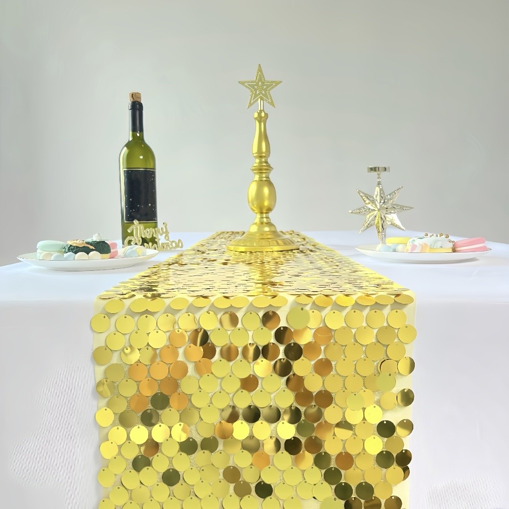 Fish Scale Sequins Table Runne - đánh giá và giá Table Runner Sequin