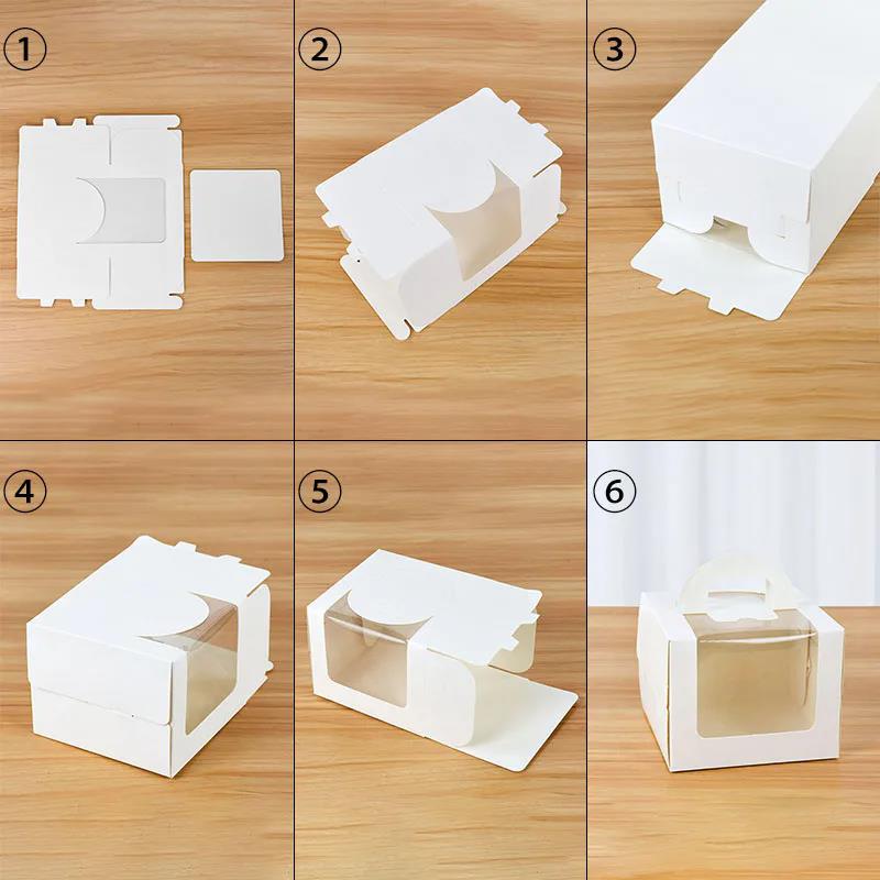 10Pcs Cake Box with Clear Wind - đánh giá và giá Wedding Cake Supply