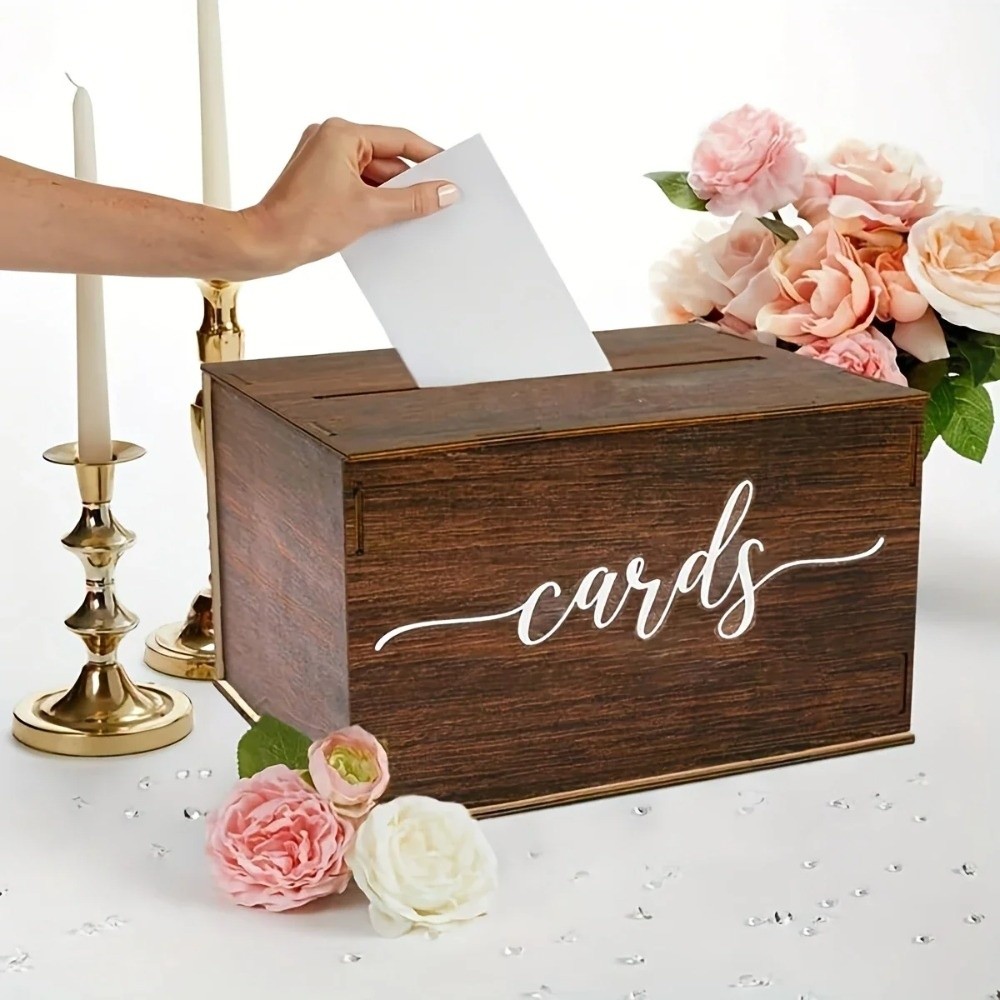 New Wooden Wedding Card Box De - đánh giá và giá Wedding Card Box
