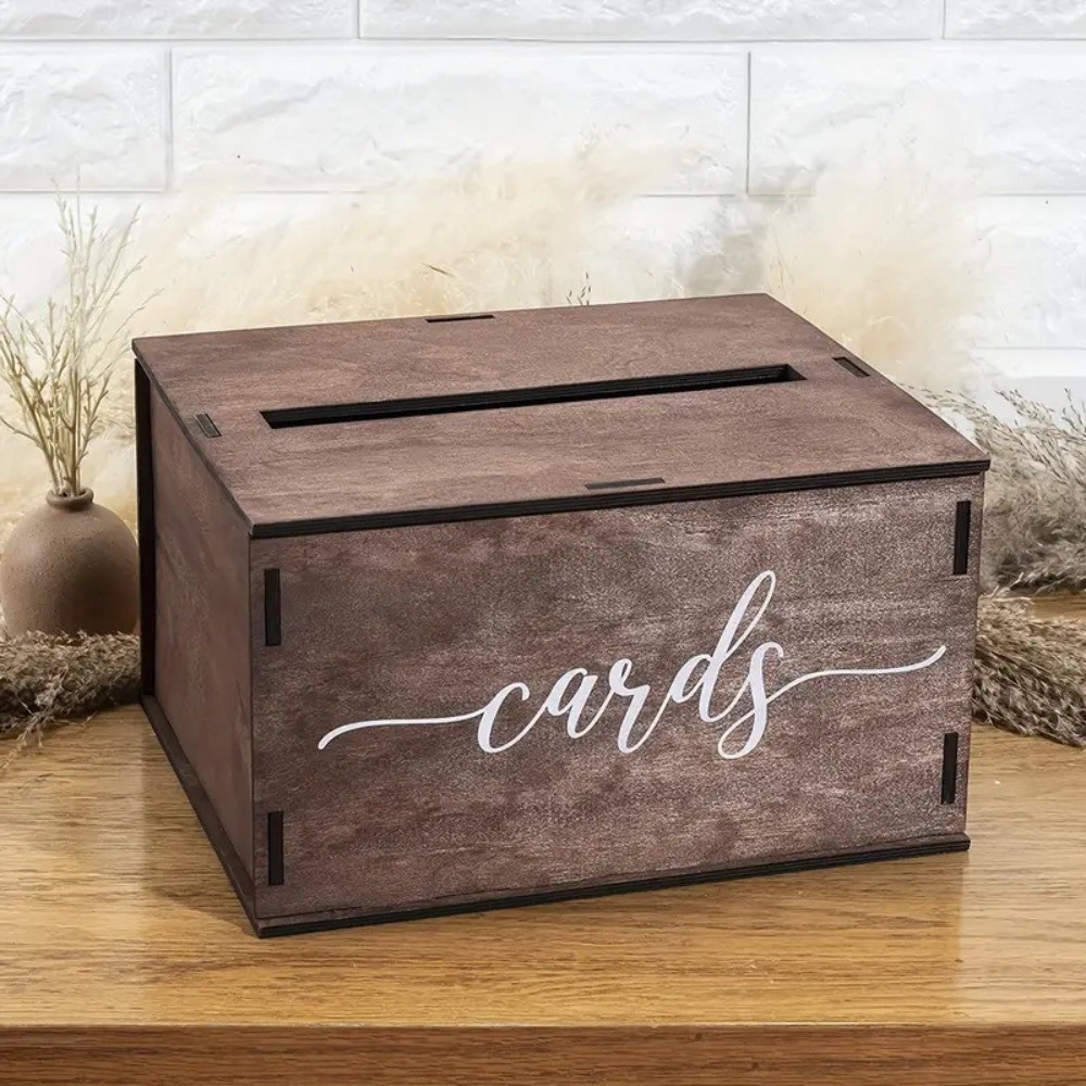 New Wooden Wedding Card Box De - đánh giá và giá Wedding Card Box
