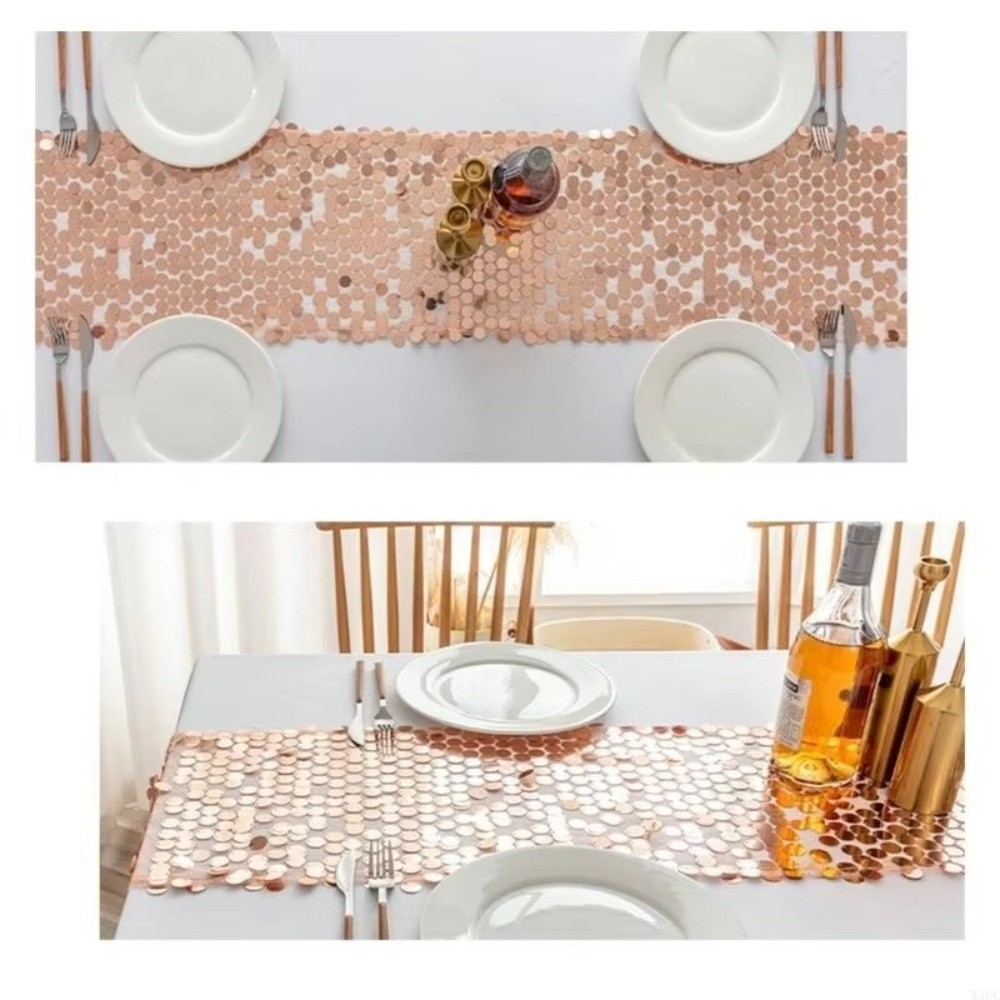 Fish Scale Sequins Table Runne - đánh giá và giá Table Runner Sequin