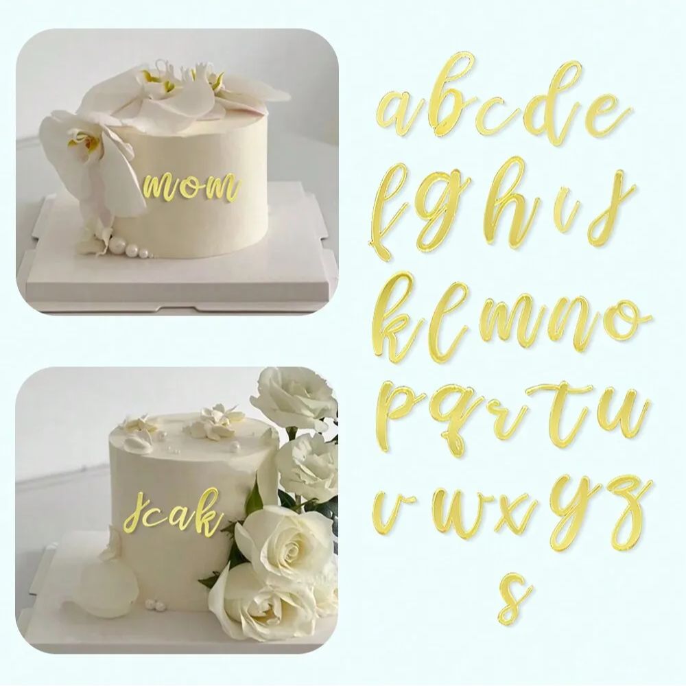 1set Golden Mirror Acrylic A-Z - đánh giá và giá Wedding Z