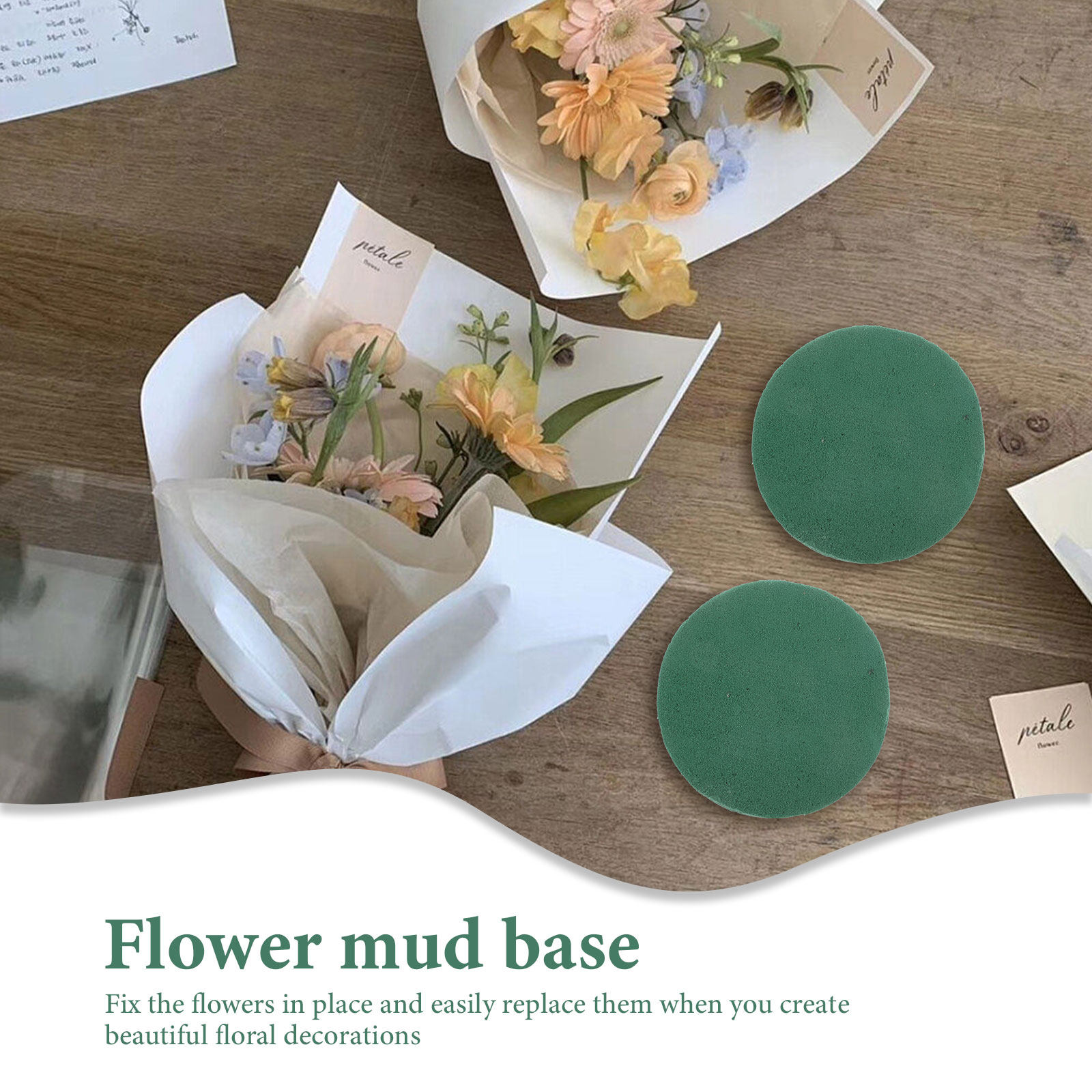 8Pcs Round Floral Mud Blocks C - đánh giá và giá Wedding Event Supply