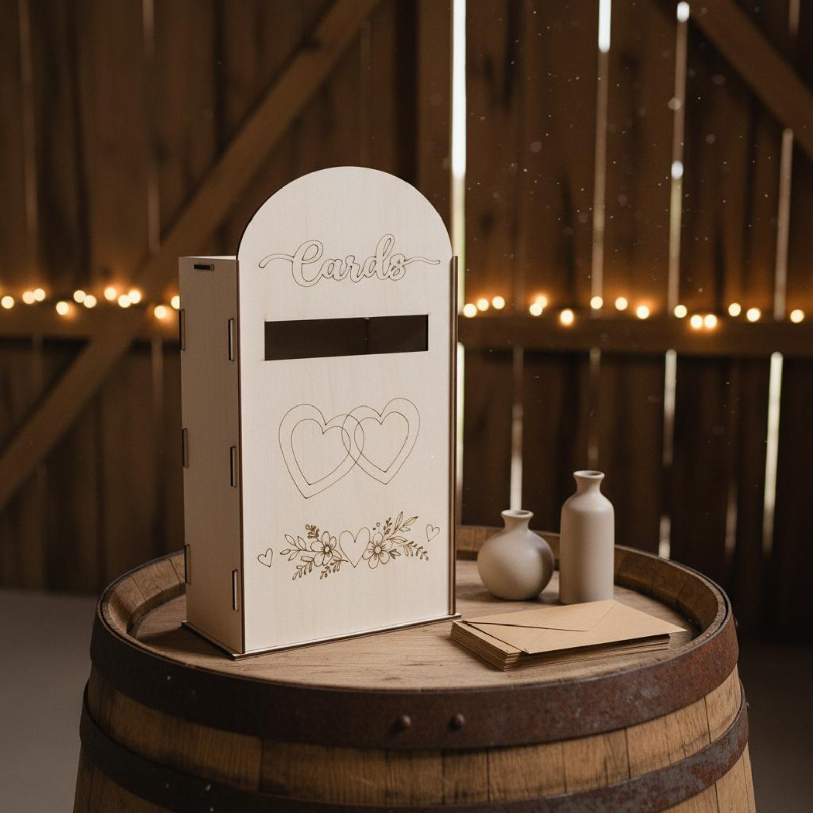 Wooden Wedding Card Box Laser  - đánh giá và giá Wedding Card Box