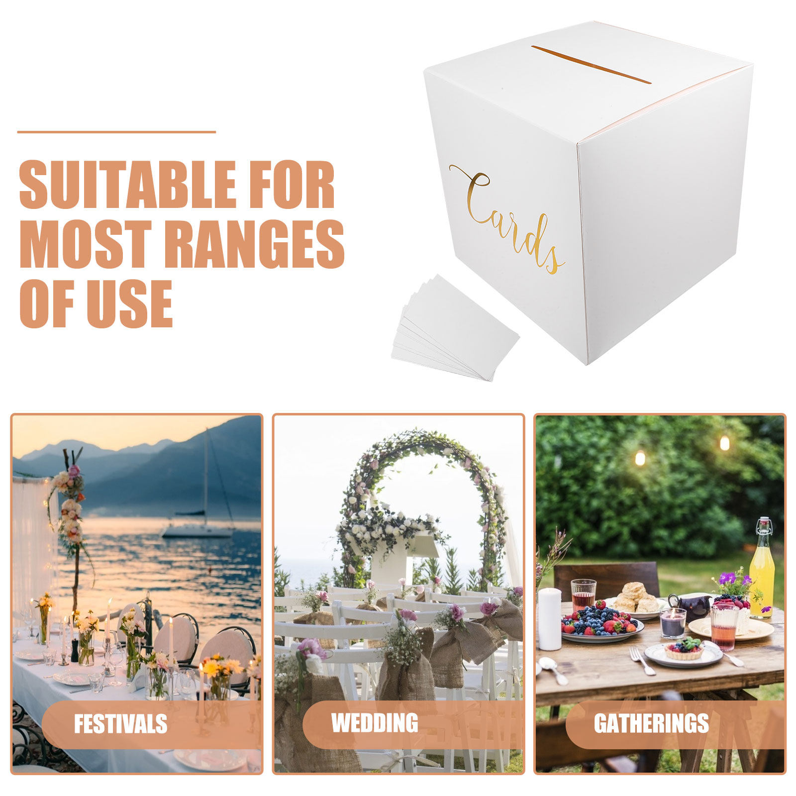 1Set Wedding Card Box Thick Pa - đánh giá và giá Wedding Card Box