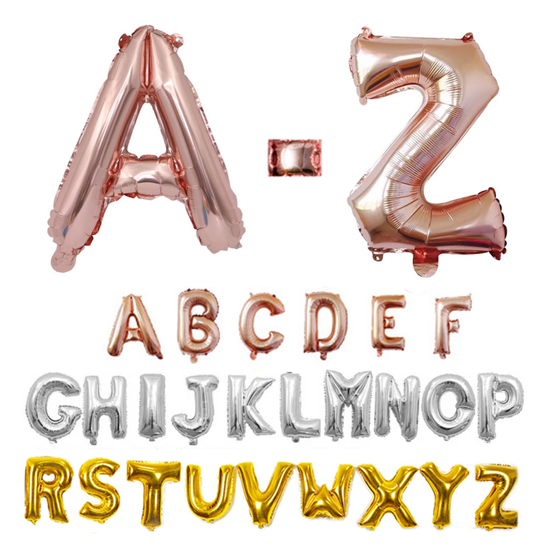 16 32 40 Inch Lá Thư Bóng A-Z  - đánh giá và giá Wedding Z