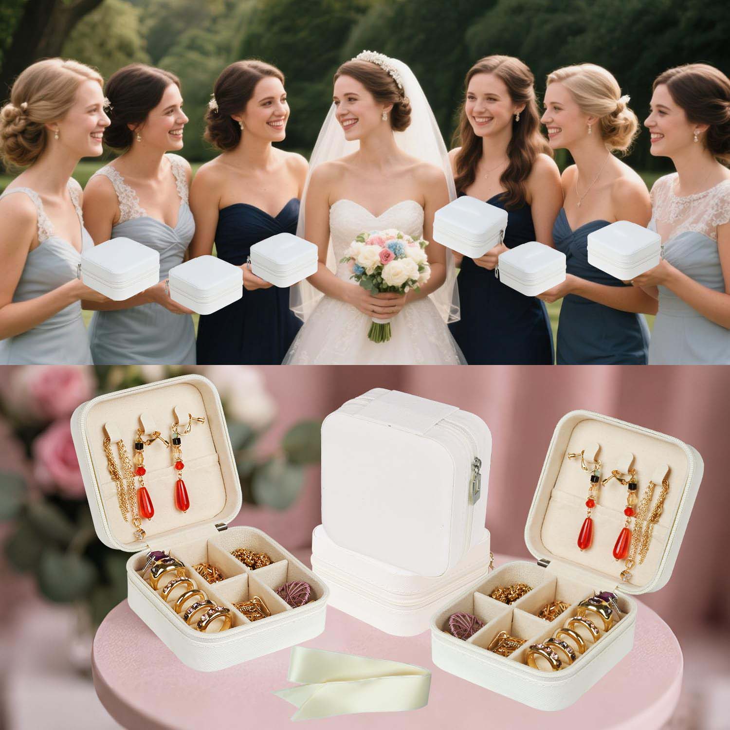6-50pcs Travel Jewelry Case Br - đánh giá và giá Wedding Favor Box
