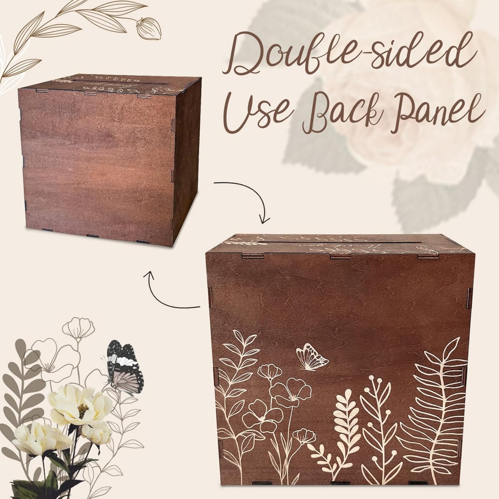 Brown Wedding Card Box for Rec - đánh giá và giá Wedding Card Box