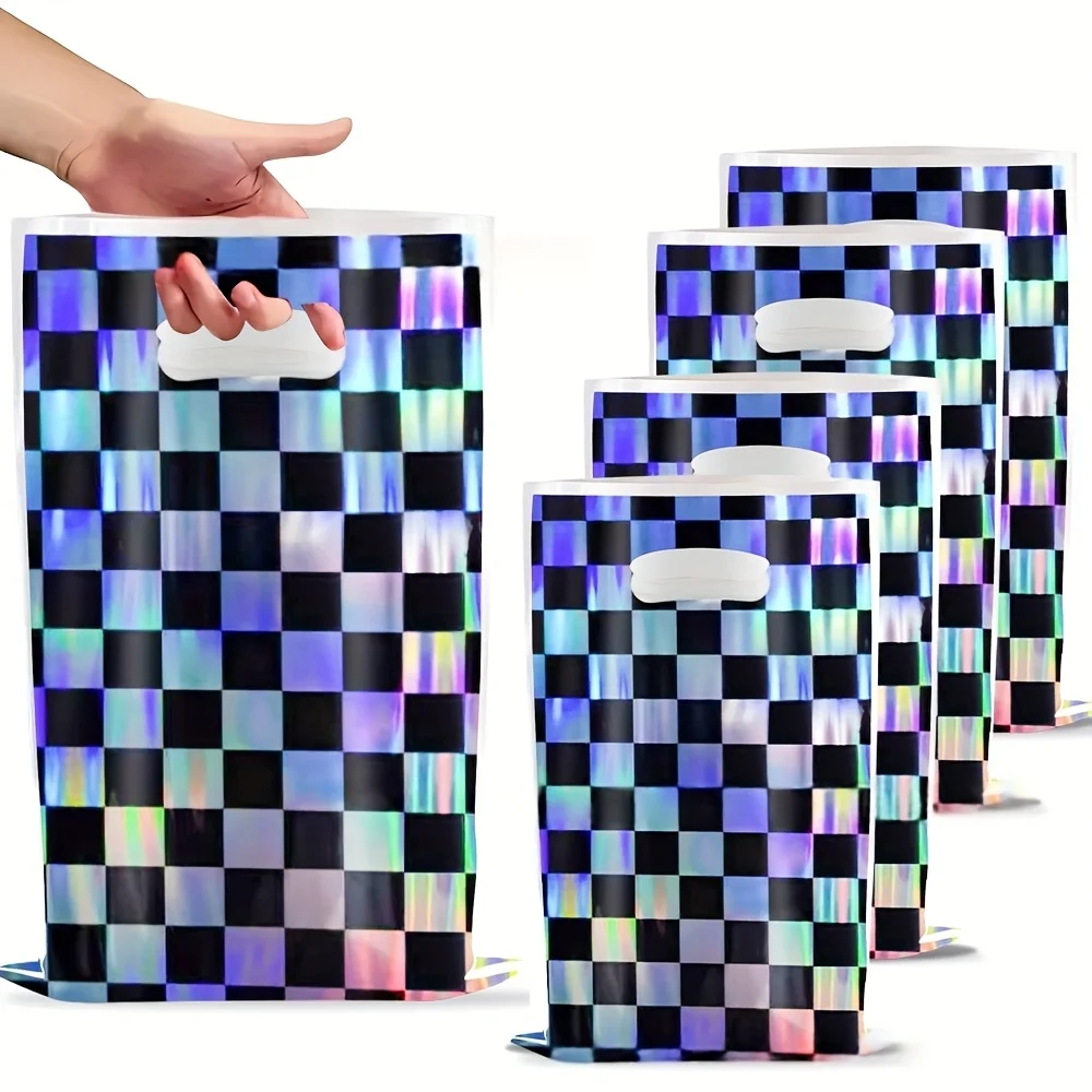 10/20/30pcs Black Laser Checke - đánh giá và giá Wedding Event Supply