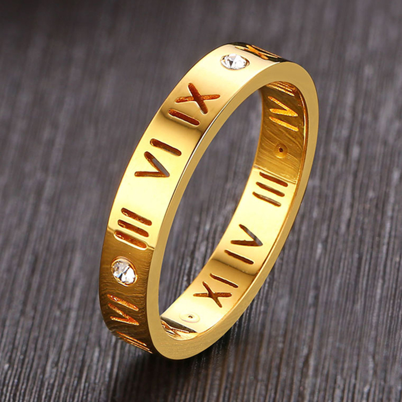 Hollow Roman Numeral Ring Stai - đánh giá và giá Wedding Z