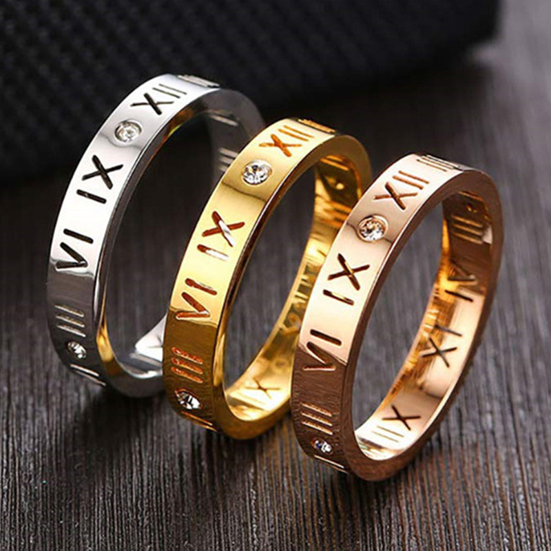 Hollow Roman Numeral Ring Stai - đánh giá và giá Wedding Z