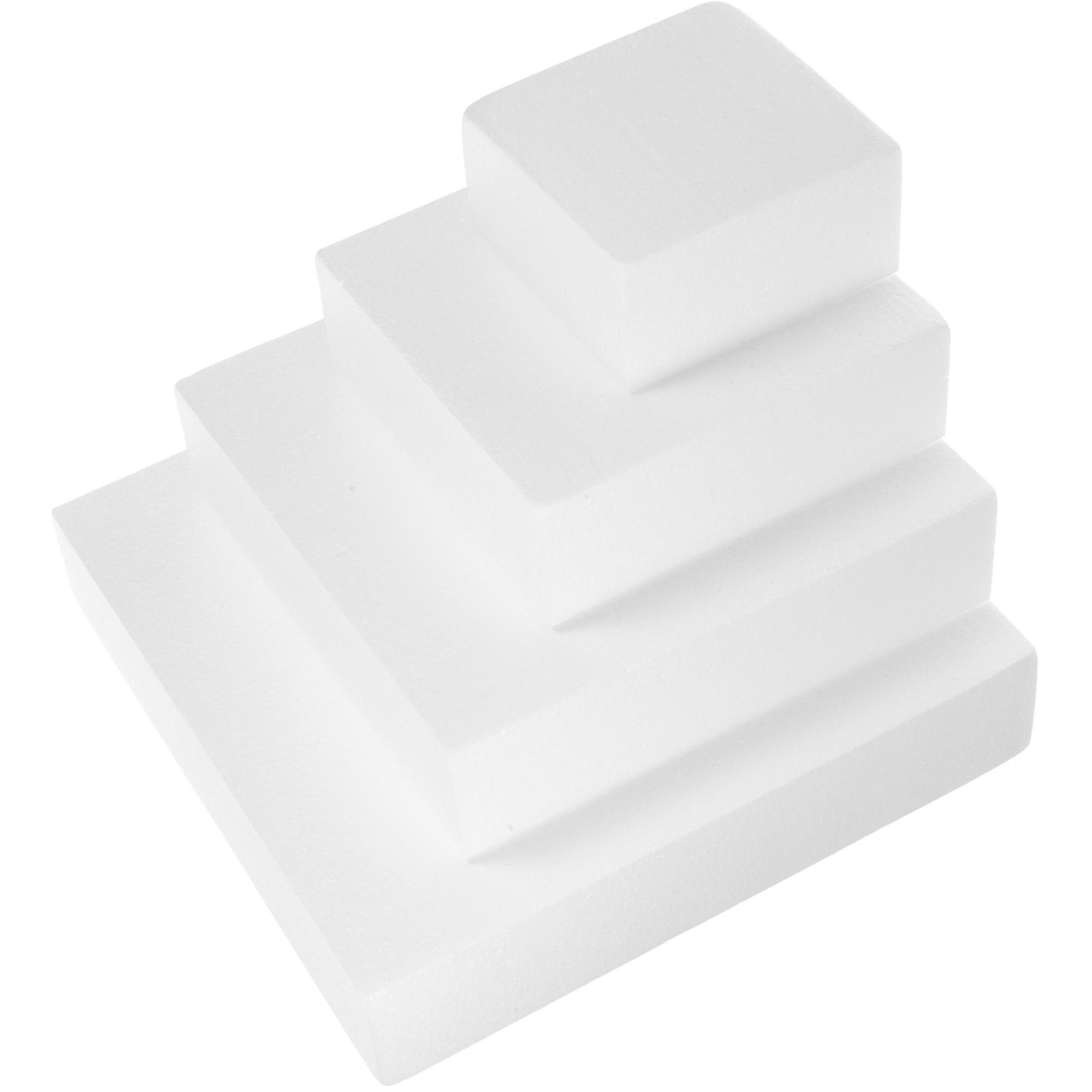 4Pcs Foam Cake Dummies Cubic S - đánh giá và giá Wedding Cake Supply